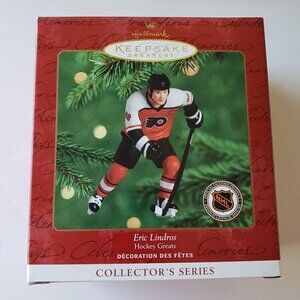 NWT - Hallmark Keepsake Ornament Eric Lindros Ice Hockey Greats #4 Series